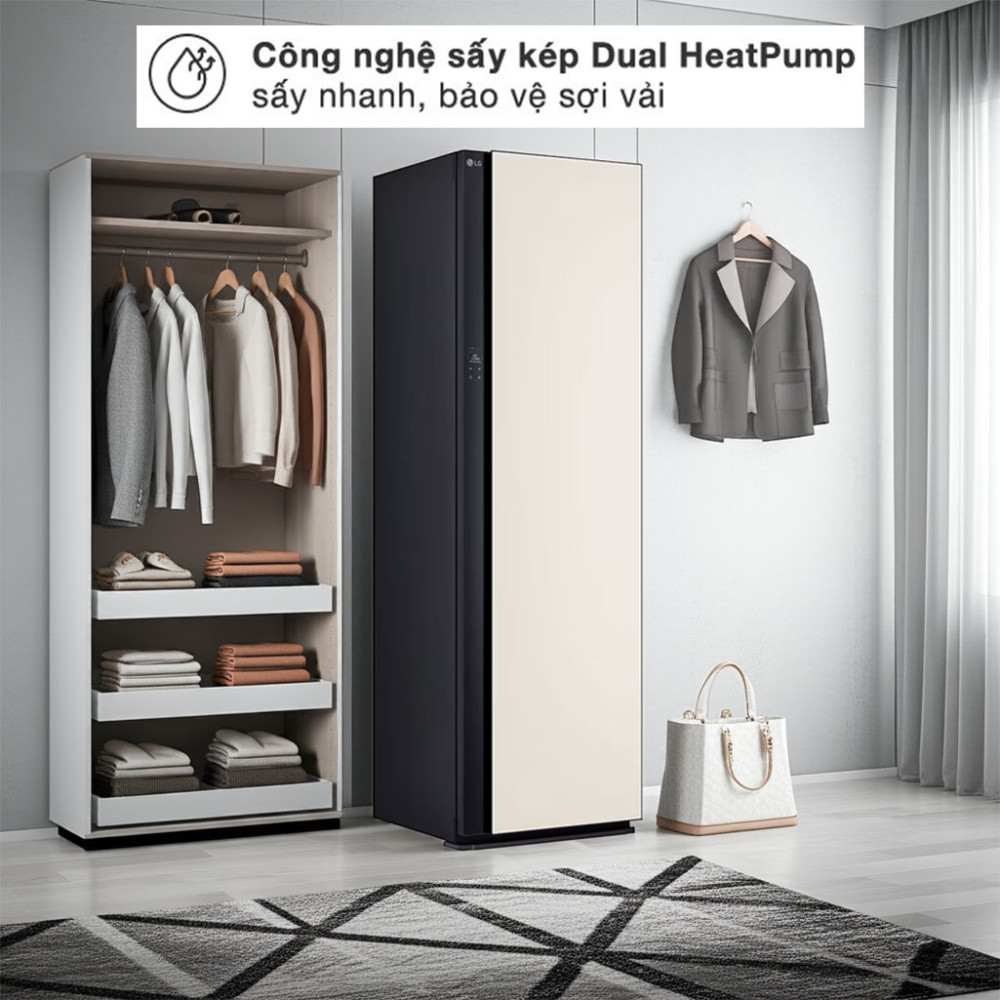 Tủ chăm sóc quần áo thông minh LG Styler 5 móc SC5MBR80H - Hàng chính hãng