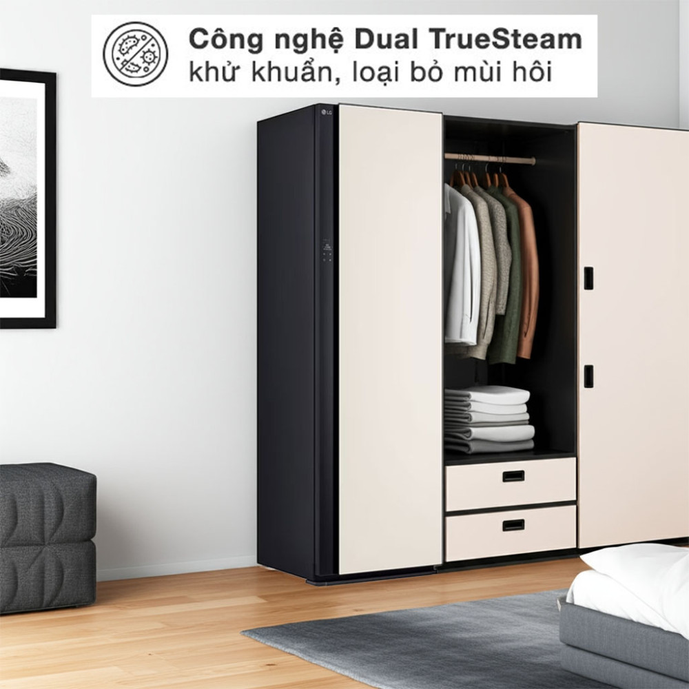 Tủ chăm sóc quần áo thông minh LG Styler 5 móc SC5MBR80H - Hàng chính hãng