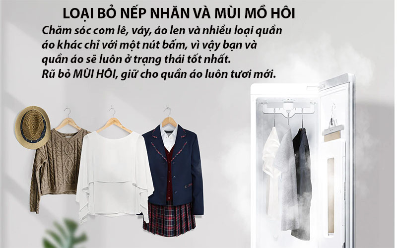 Tủ chăm sóc quần áo thông minh LG Styler S3MFC - Hàng chính hãng