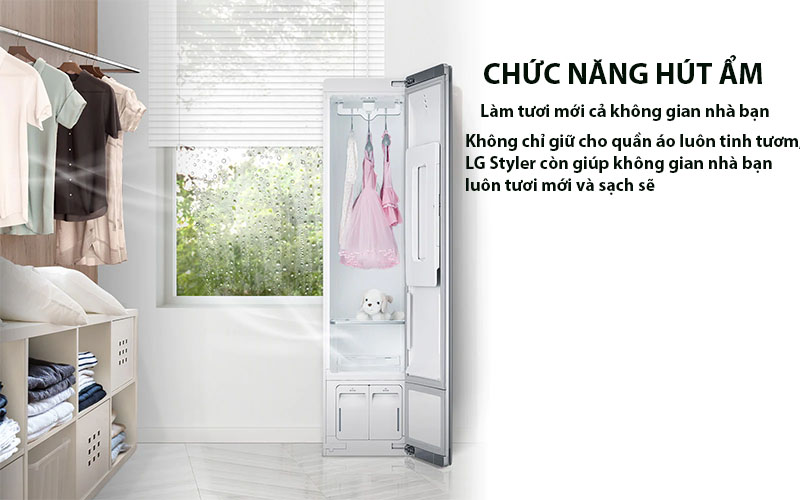 Tủ chăm sóc quần áo thông minh LG Styler S3WF - Hàng chính hãng