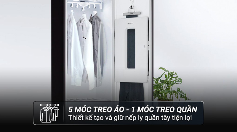 Tủ chăm sóc quần áo thông minh LG inverter S5BOC - Hàng chính hãng