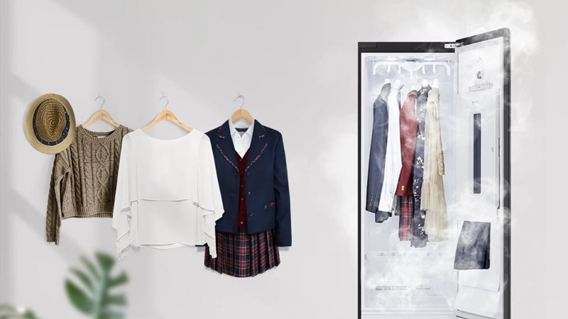 Sử dụng hơi nước nóng để xử lý quần áo giúp cho đồ luôn trông như mới và thơm tho