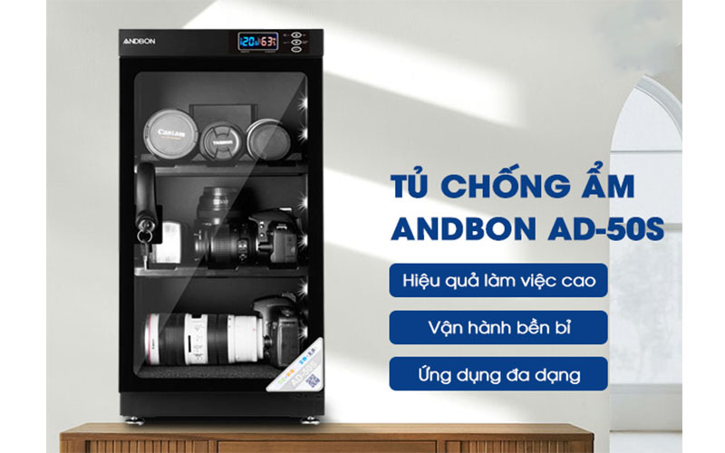 Tủ chống ẩm Andbon AD-50S - Hàng chính hãng