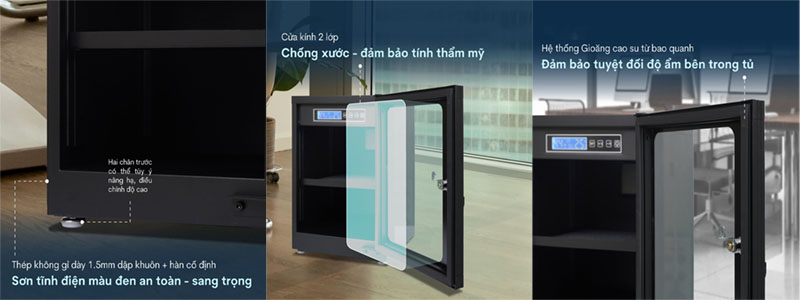 Chất liệu của Tủ chống ẩm Fujihome DC-30E