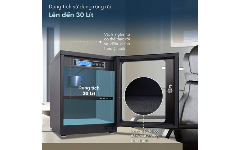 Dung tích của Tủ chống ẩm Fujihome DC-30E