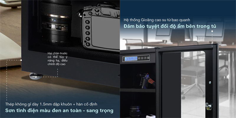 Chất liệu cấu tạo của Tủ chống ẩm Fujihome DC-50E
