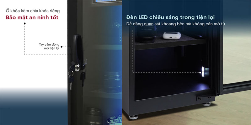 Thiết kế của Tủ chống ẩm Fujihome DC-50E