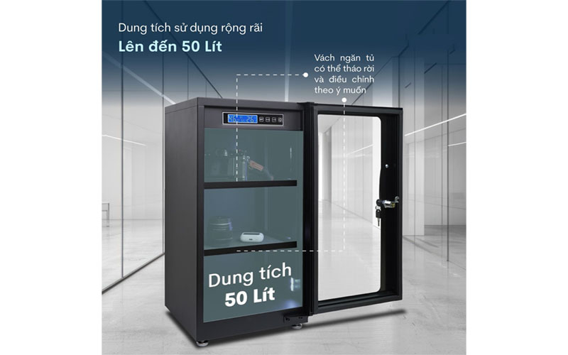 Dung tích của Tủ chống ẩm Fujihome DC-50E