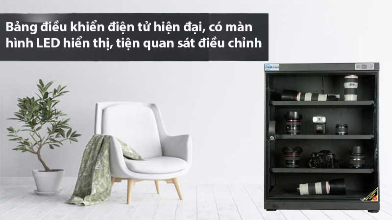 Bảng điều khiển của Tủ chống ẩm Nikatei DCH160
