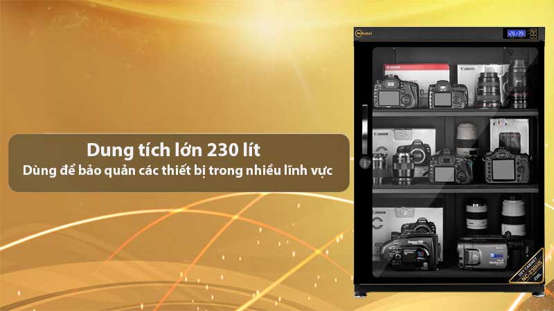 Dung tích của Tủ chống ẩm Nikatei NC-230HS
