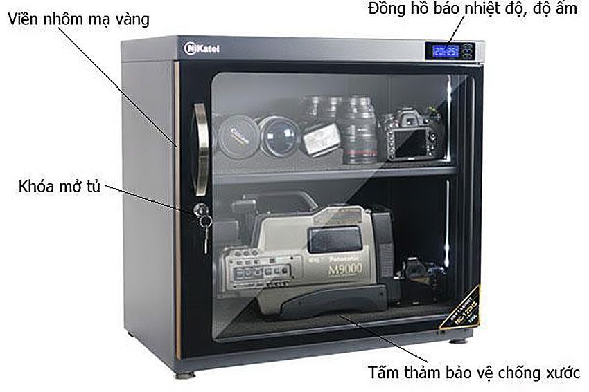 Tủ chống ẩm chuyên dụng Nikatei NC-120HS - Hàng chính hãng