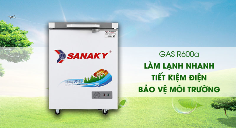 Tủ đông 1 cánh Sanaky VH-1599HYK - Hàng chính hãng