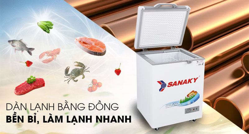 Tủ đông 1 cánh Sanaky VH-1599HYK - Hàng chính hãng