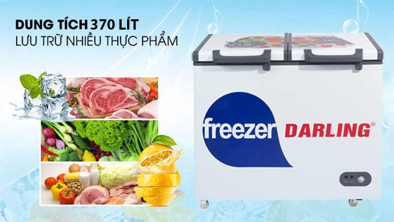 Tủ đông 1 ngăn 370L Darling DMF-3799AX-1 - Hàng chính hãng