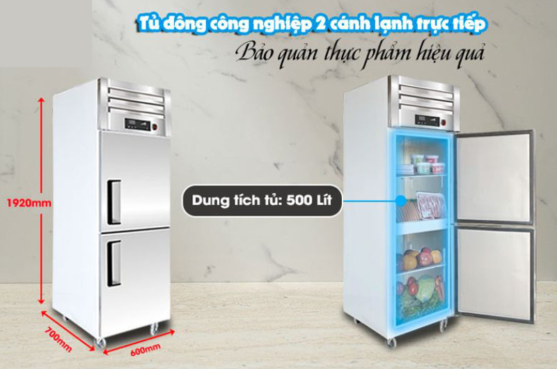 Tủ đông 2 cánh Fushima FSM-TD2C - Hàng chính hãng