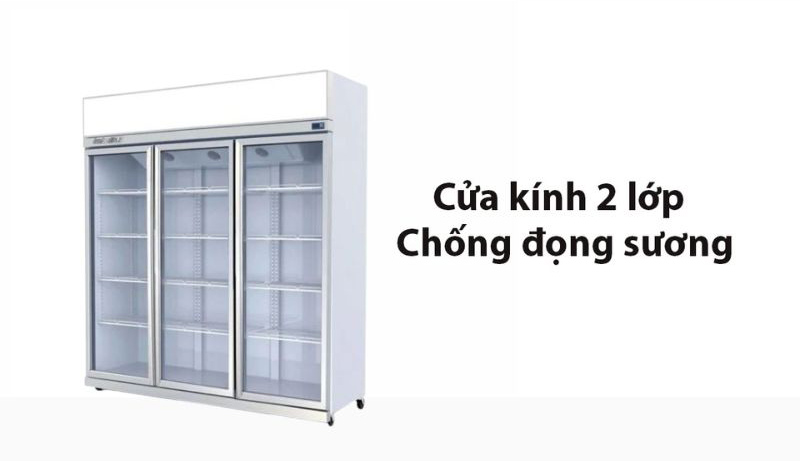 Tủ đông 3 cánh kính TurboGold TG-3DF-G - Hàng chính hãng