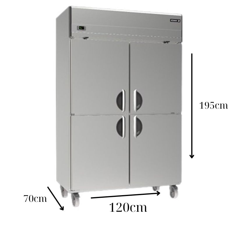 Tủ đông 4 cánh Sanden SRF3-1200I - 927L - Hàng chính hãng