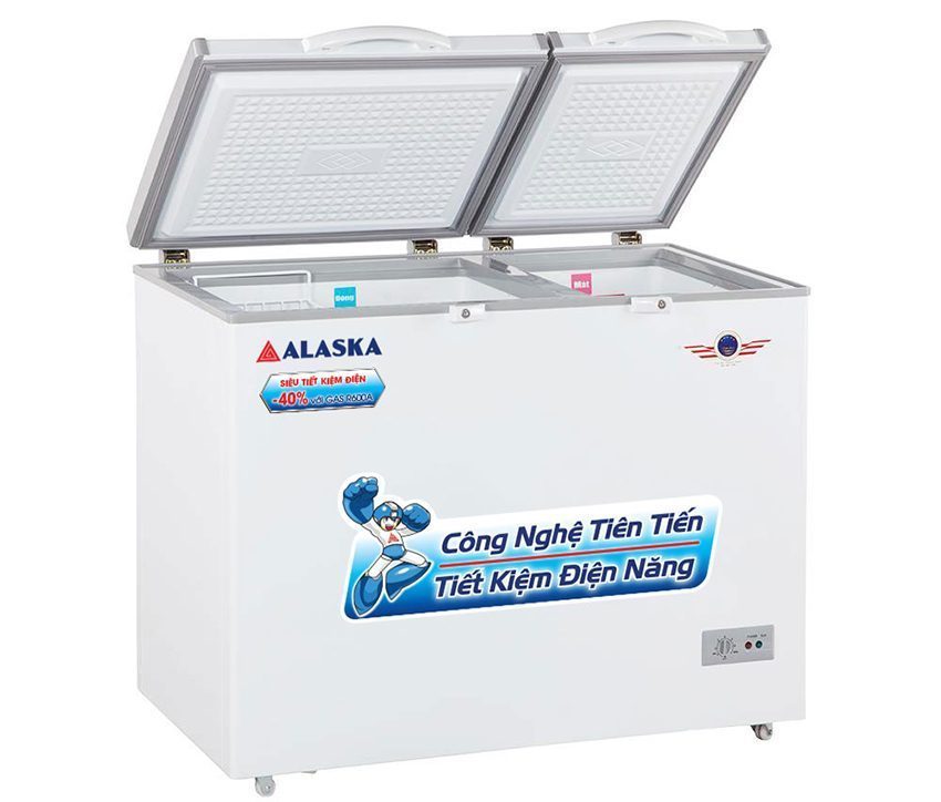 Tủ đông mát Alaska BCD-3571 có 2 nắp