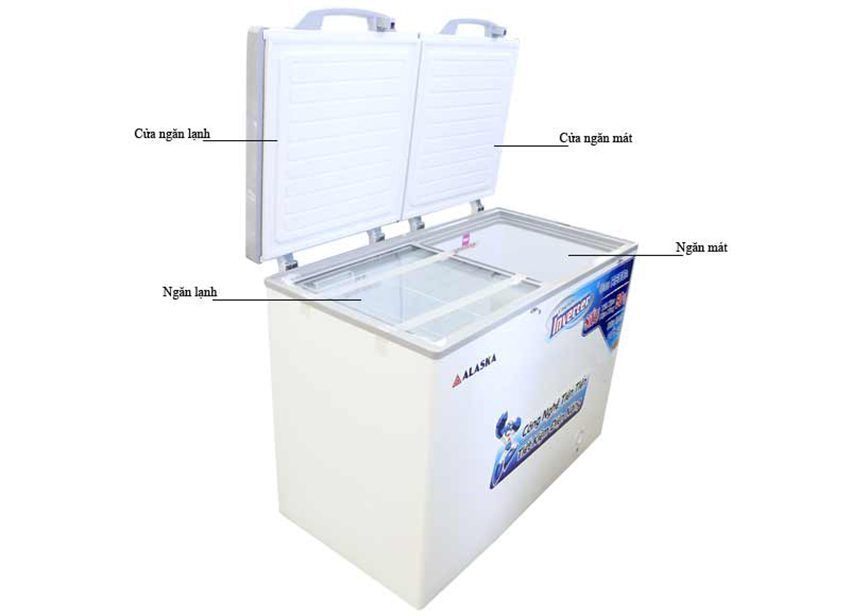 Tủ đông mát Alaska Inverter FCA-3600CI - Hàng chính hãng