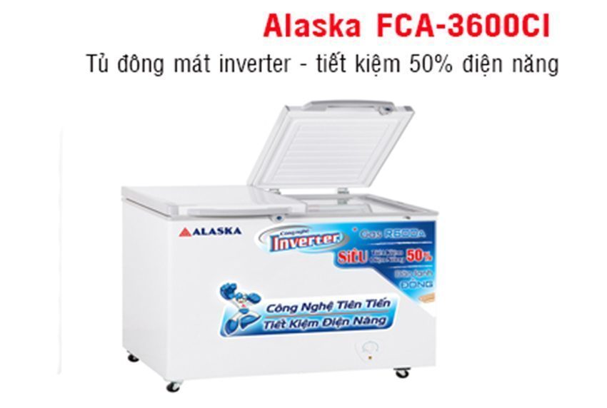 Tủ đông mát Alaska Inverter FCA-3600CI - Hàng chính hãng
