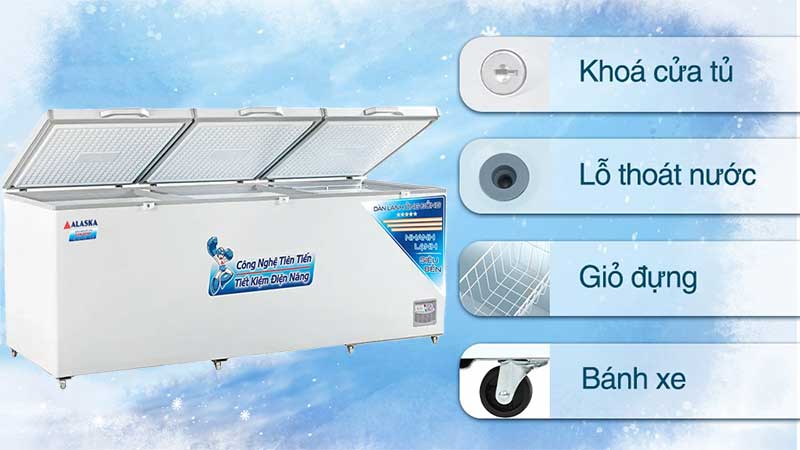 Thiết kế của Tủ đông Alaska HB-1100C