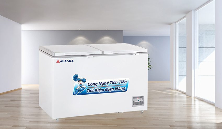 Tủ đông Alaska HB-550N có gam màu trắng sang trọng