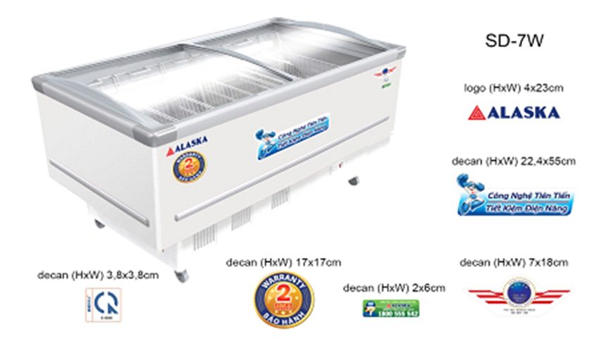 Tủ đông Alaska SD-7W - Hàng chính hãng