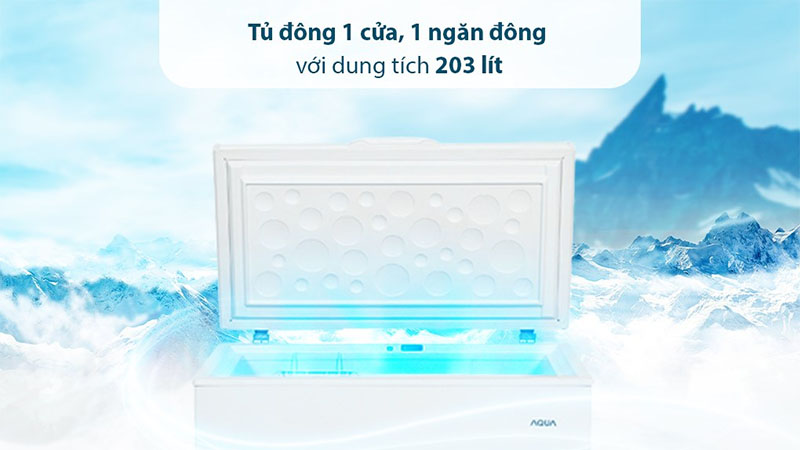 Dung tích của Tủ đông Aqua 203 lít AQF-C3001S