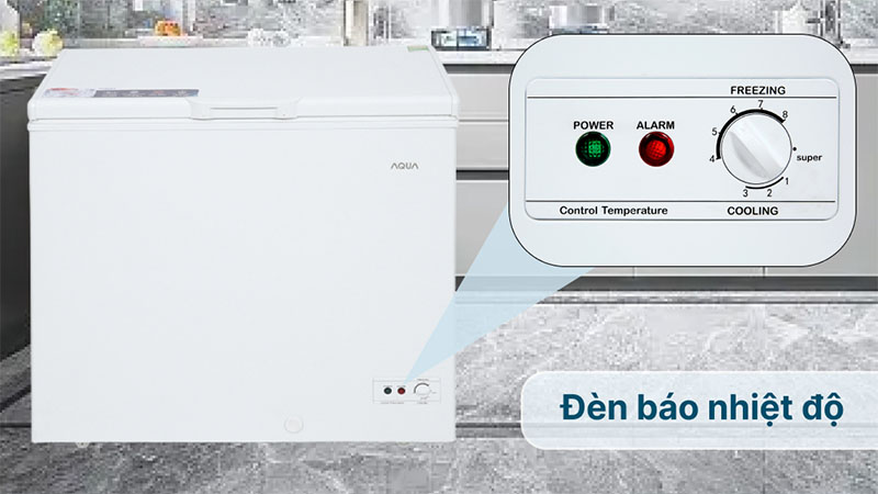 Bảng điều khiển của Tủ đông Aqua 203 lít AQF-C3001S