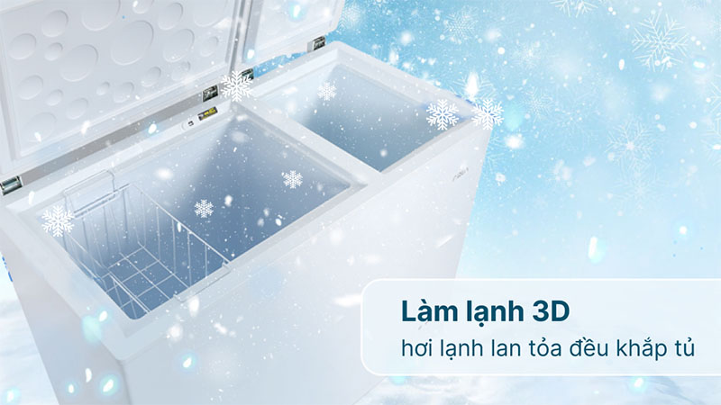 Tủ đông Aqua 211 lít AQF-C3102S - Hàng chính hãng