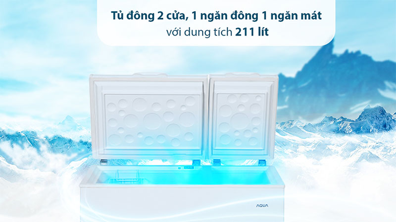 Tủ đông Aqua 211 lít AQF-C3102S - Hàng chính hãng