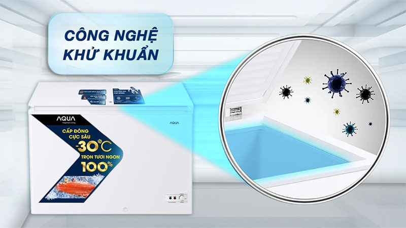 Tủ đông Aqua 251 lít AQF-C3501S - Hàng chính hãng