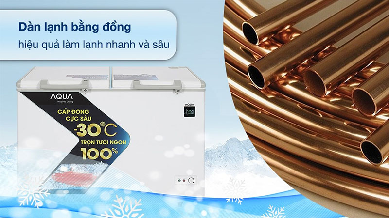 Tủ đông Aqua 365 lít AQF-C5702S - Hàng chính hãng