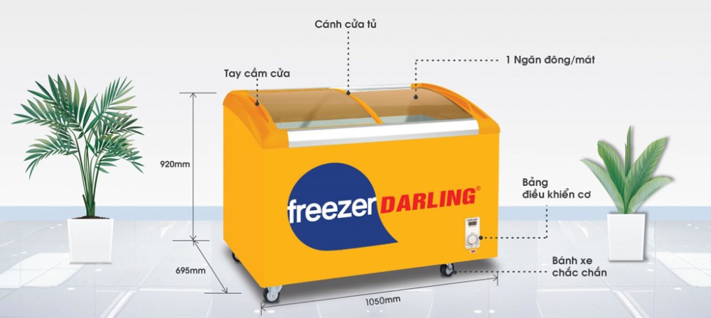 Tủ đông Darling DMF-3579AEK-1 - Hàng chính hãng