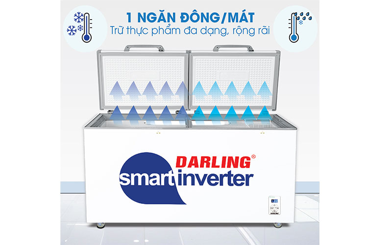 Tủ đông 1 ngăn Inverter Darling DMF-1079ASI - Hàng chính hãng