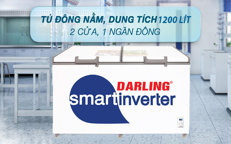 Tủ đông 1 ngăn 1200 lít Darling Inverter DMF-1179ASI-1 - Hàng chính hãng