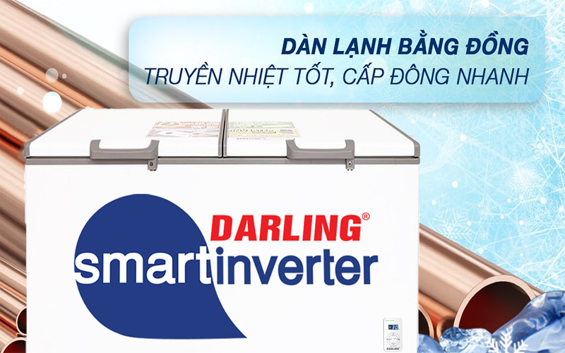 Tủ đông 1 ngăn 1200 lít Darling Inverter DMF-1179ASI-1 - Hàng chính hãng