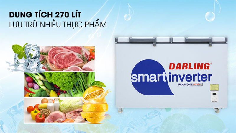 Tủ đông Darling Inverter 270 lít DMF-3799 ASI - Hàng chính hãng
