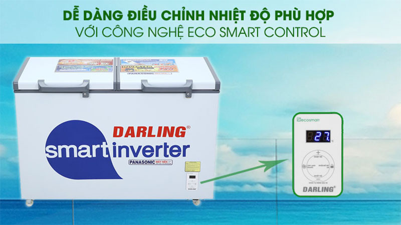 Tủ đông Darling Inverter 270 lít DMF-3799 ASI - Hàng chính hãng