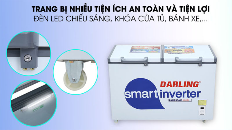 Tủ đông Darling Inverter 270 lít DMF-3799 ASI - Hàng chính hãng