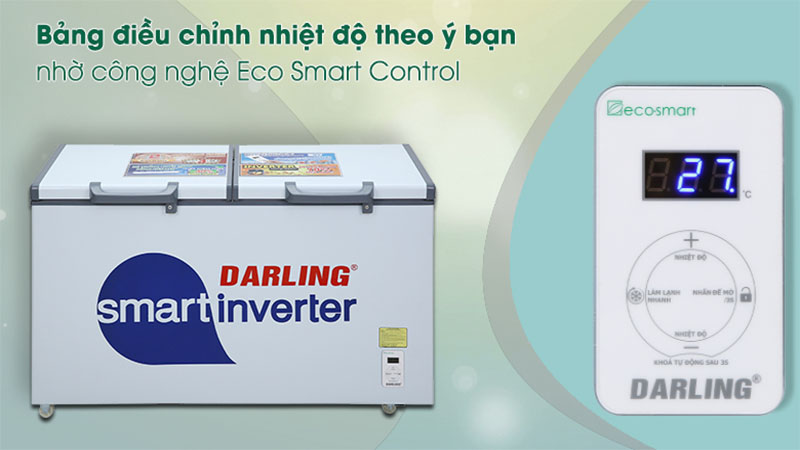 Tủ đông Darling Inverter 360 lít DMF-4799 ASI - Hàng chính hãng