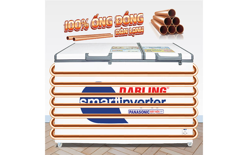 Tủ đông Darling Inverter 770 lít DMF-7779-ASI-1 - Hàng chính hãng