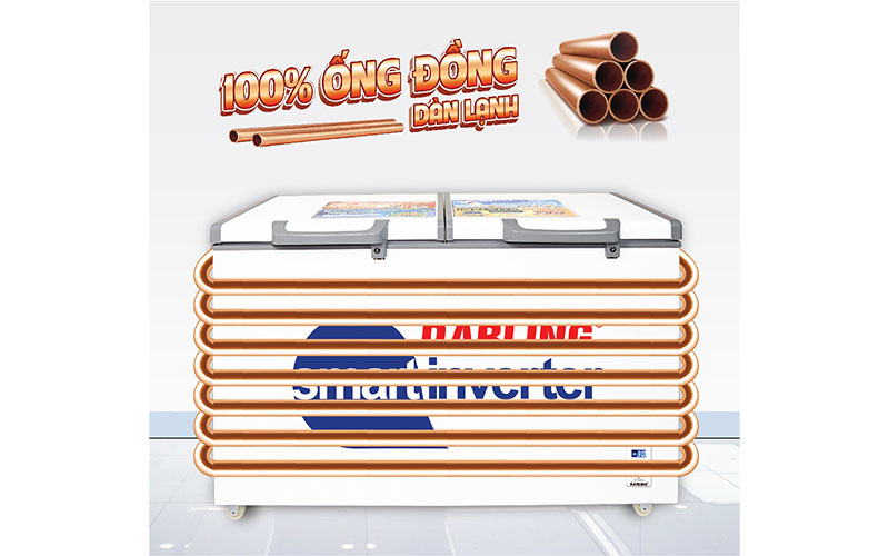 Tủ đông Darling Inverter 870 lít DMF-8779ASI - Hàng chính hãng