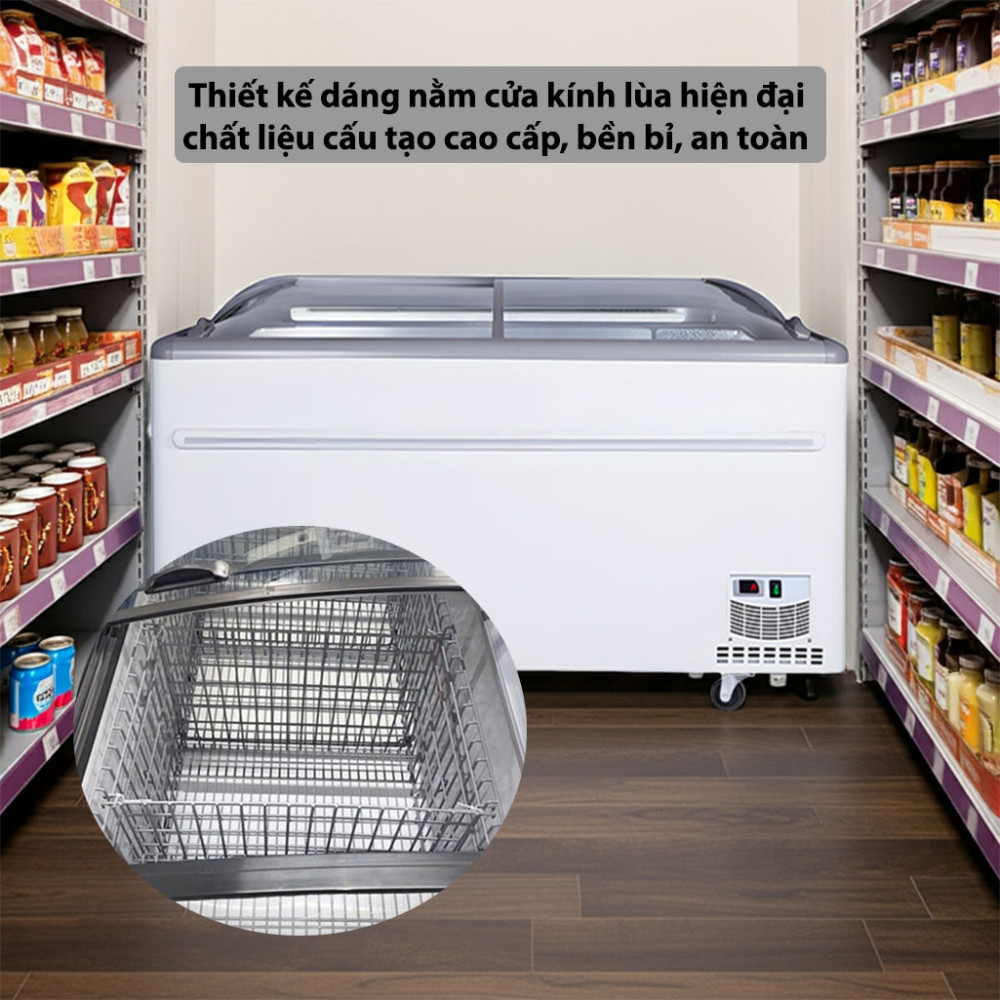 Tủ đông H&C CBCQS-21L thiết kế hiện đại, chất liệu bền bỉ