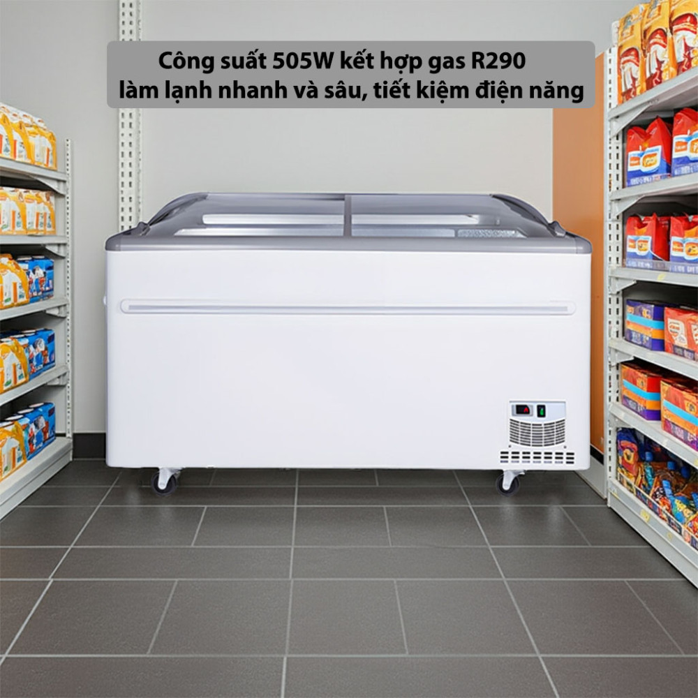 Tủ đông H&C CBCQS-21L công suất mạnh mẽ làm lạnh nhanh và sâu