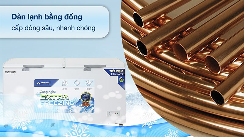 Tủ đông Hòa Phát 544 lít HPF-AD6544 - Hàng chính hãng