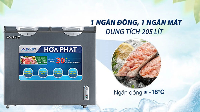 Tủ đông Hòa Phát HCF-506S2Đ2SH - Hàng chính hãng