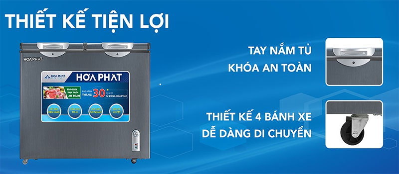 Tủ đông Hòa Phát HCF-506S2Đ2SH - Hàng chính hãng