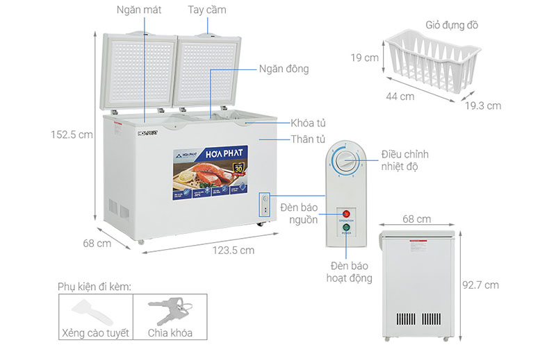 Tủ đông Hòa Phát HPF-BD6271 - Hàng chính hãng