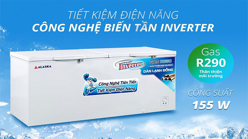 Tủ đông Inverter Alaska HB-890CI - Hàng chính hãng